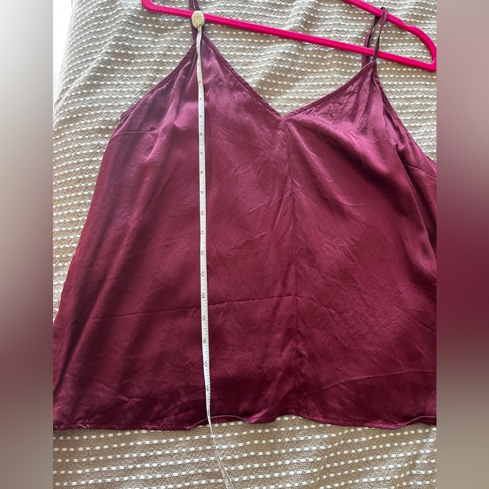 Free People Simple Silk Cami - Rhododendron - Picture 6 of 7